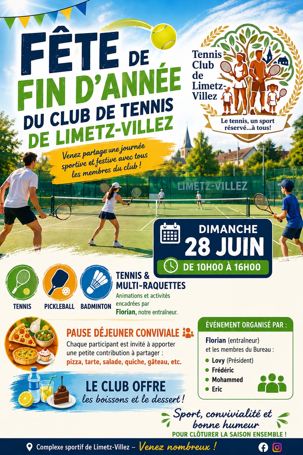Affiche événement Tennis